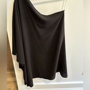 Off the shoulder black dress